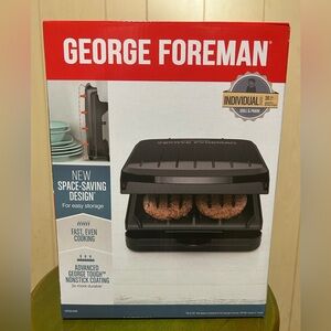 George Foreman Black Grill with Advanced Nonstick Coating